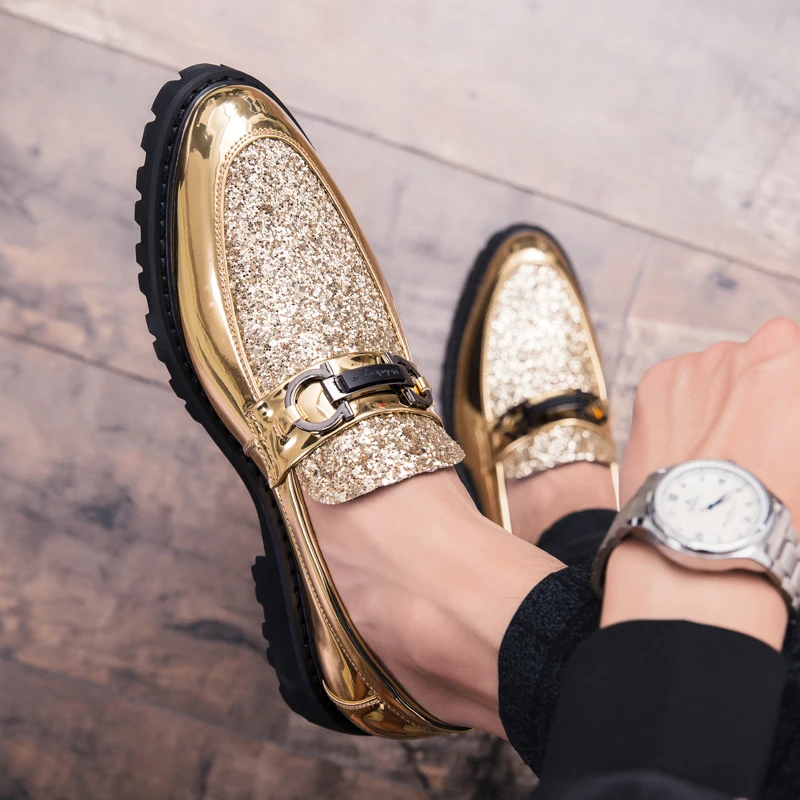 

6976 big size men's business party dress shoes