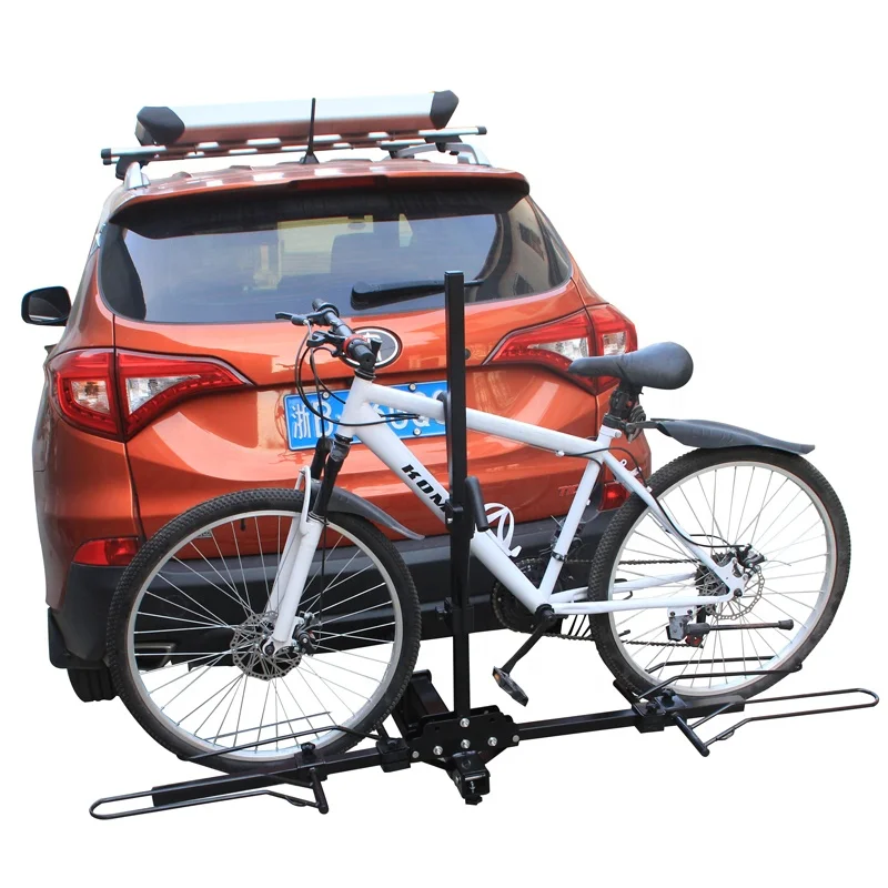 

Modern Fashion Steel Load 2 Bikes Hitch mount Bicycle Carrier platform fit 2 inch receiver Bike rack for car, Black