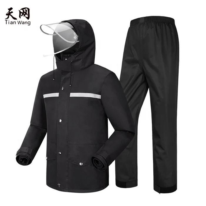 
Tianwang High Quality Rain Coat for Adult Men Motorcycle Rain Suit Waterproof Raincoat 