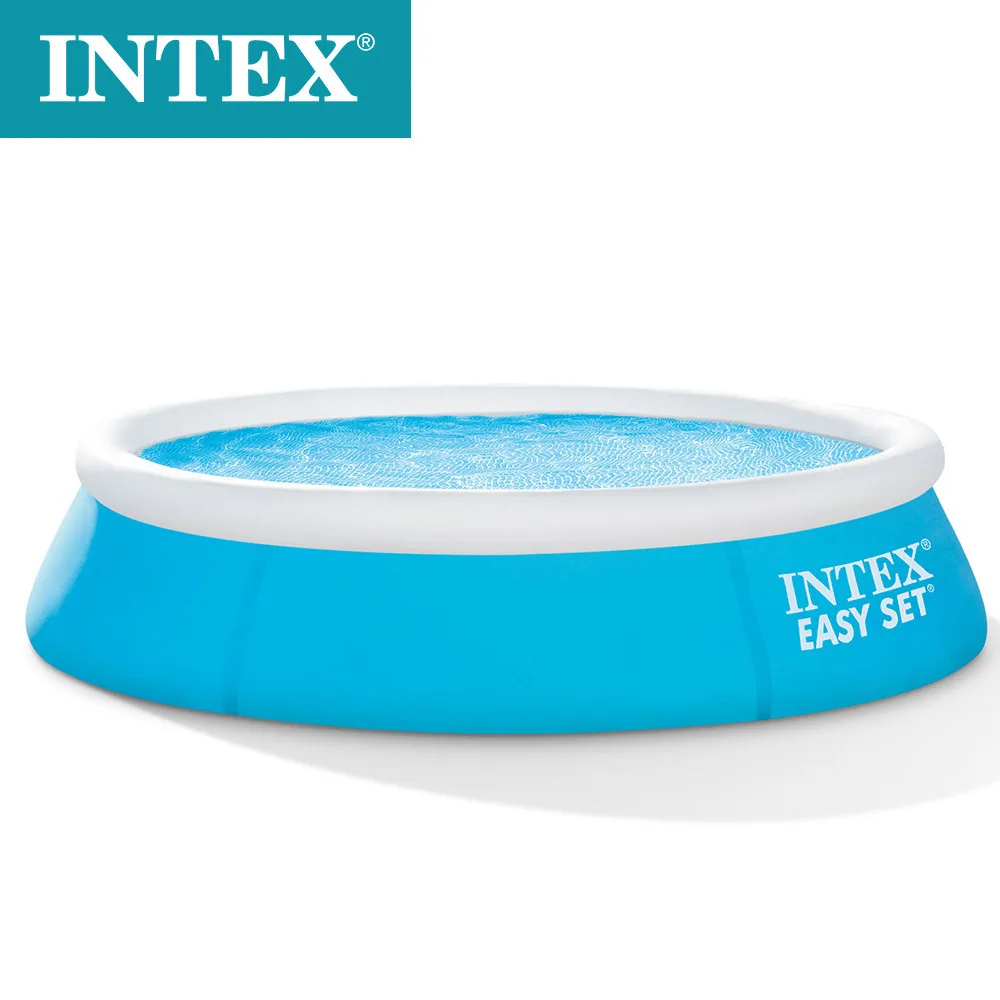 

Original Intex 28158 15FT X 33IN EASY SET POOL SET Inflatable Pool Accessories Included