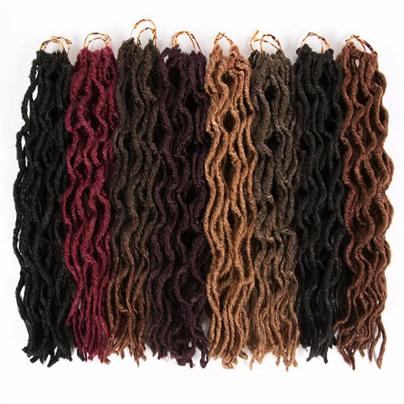 

Healthy Ombre Faux Locs Curly Synthetic Hair Extensions, Multicolor