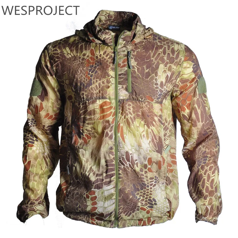 

2020 Fishing Anti-UV Sun Protection Outdoor Hiking Jacket Anti-mosquito Long Sleeve Shirt Quick Dry Camouflage Hooded