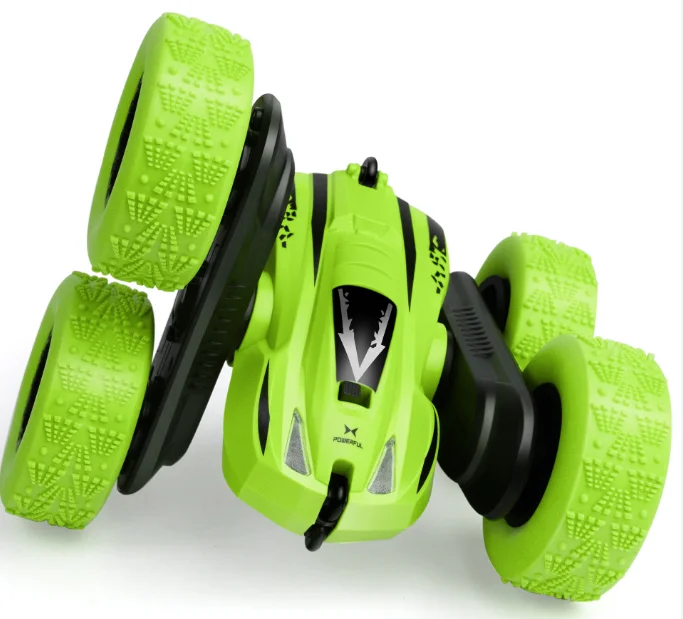 

4WD 2.4Ghz RC Cars Stunt Car Remote Control Double Sided Rotating 360 Flips Car for Kids with free shipping