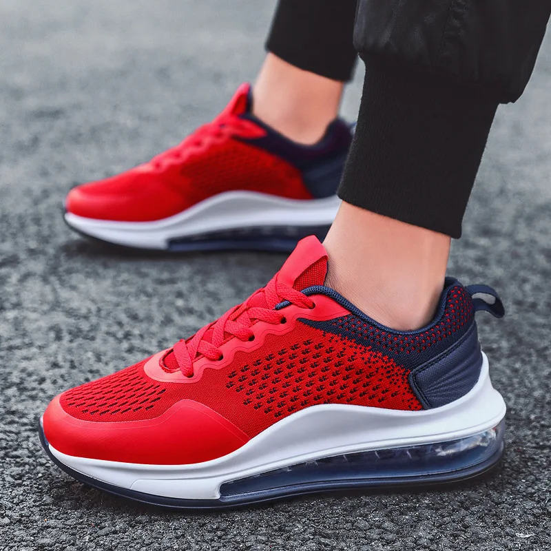 

Colorful Explosion Air Cushion Sport 720 Five-Color Full Palm Cushion Couple Tide Shoes 36-46 Fashion Men'S Casual Shoes, Black red blue