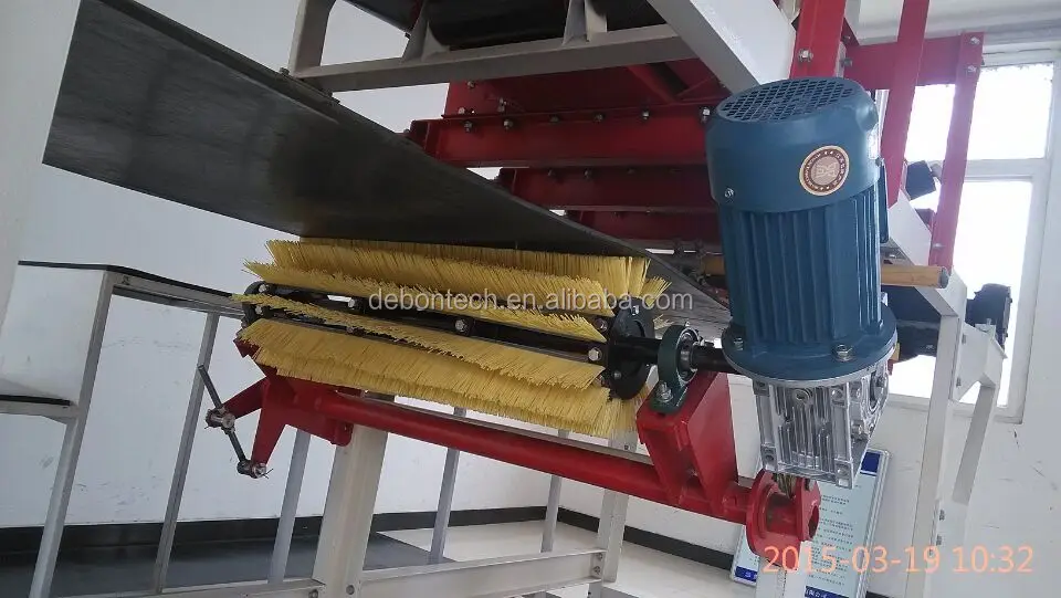 Motorless Conveyor Brush Cleaner Belt Scraper Conveyor Roller Belt