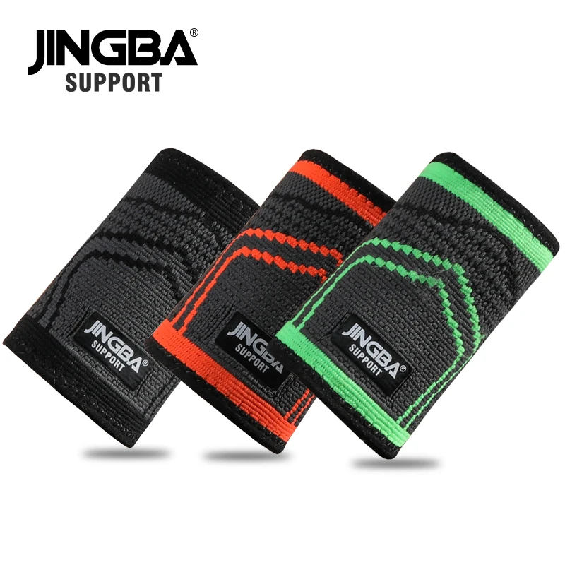 

JINGBA Manufacturer Low MOQ Colorful Elastic Breathable Nylon Knitting Sports Wrist Support for Bowling Volleyball Fitness Golf