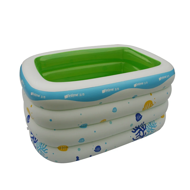 

Inflatable Paddling Pool For Baby Kids Indoor Outdoor Bath Barrel For Toddler Child Play with Water Swimming Pool Floating Toy, Green, blue, white