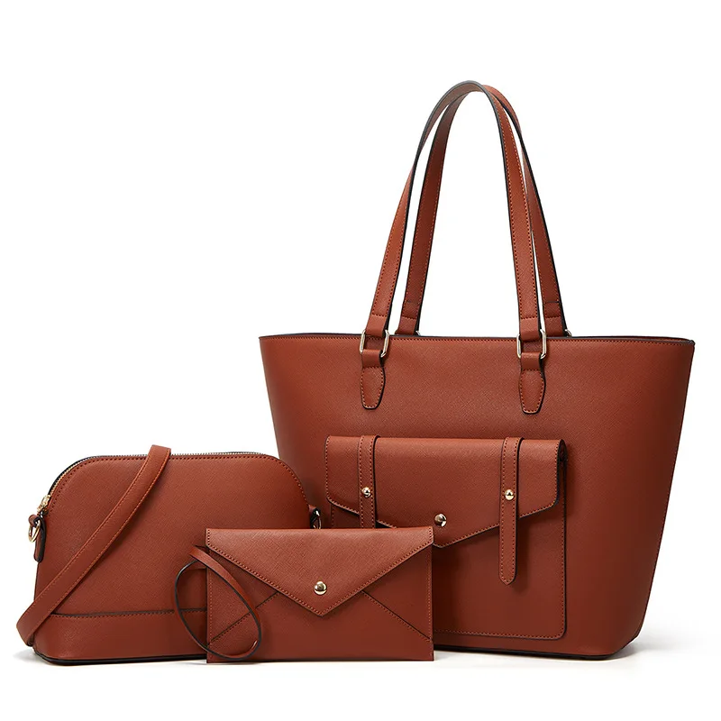 

EG111 New styles custom logo cross body purse 3 in 1 bag handbags for women set