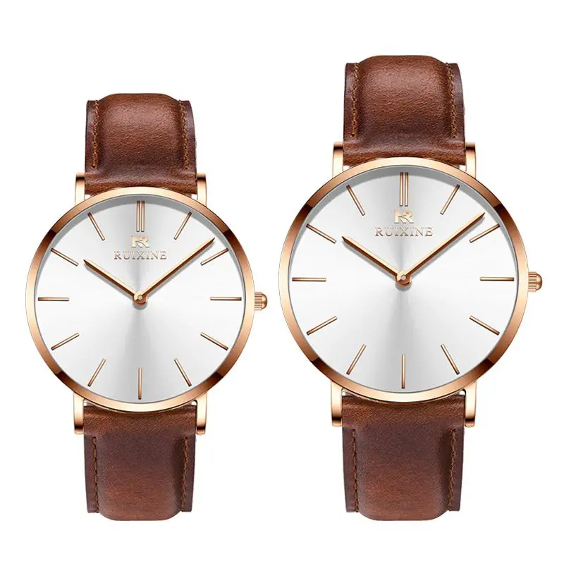 

New products fashion couple watch minimalism stainless steel wristwatches luxury men women custom logo ladies watches
