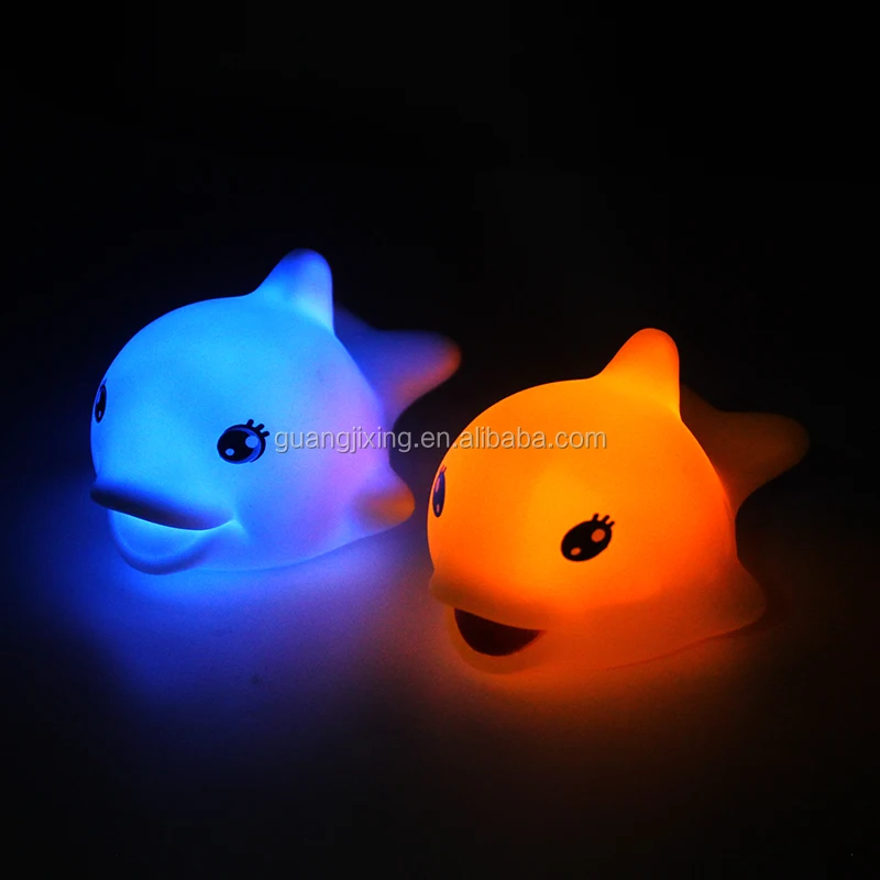 
Children led lights PVC toy for kids Ocean fish sea animal bath toy 
