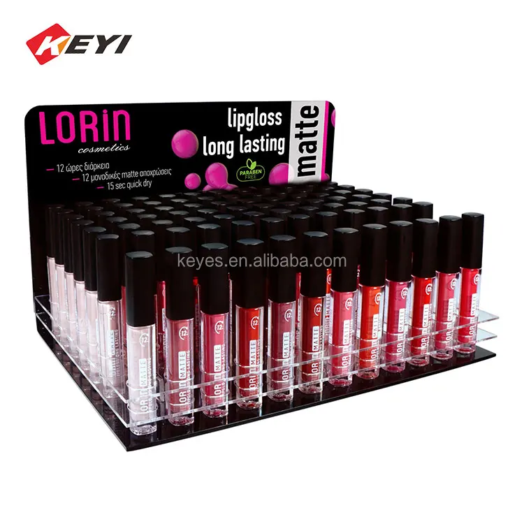 Custom Counter Top Clear Acrylic Rotating Body Oil Display Rack Stand