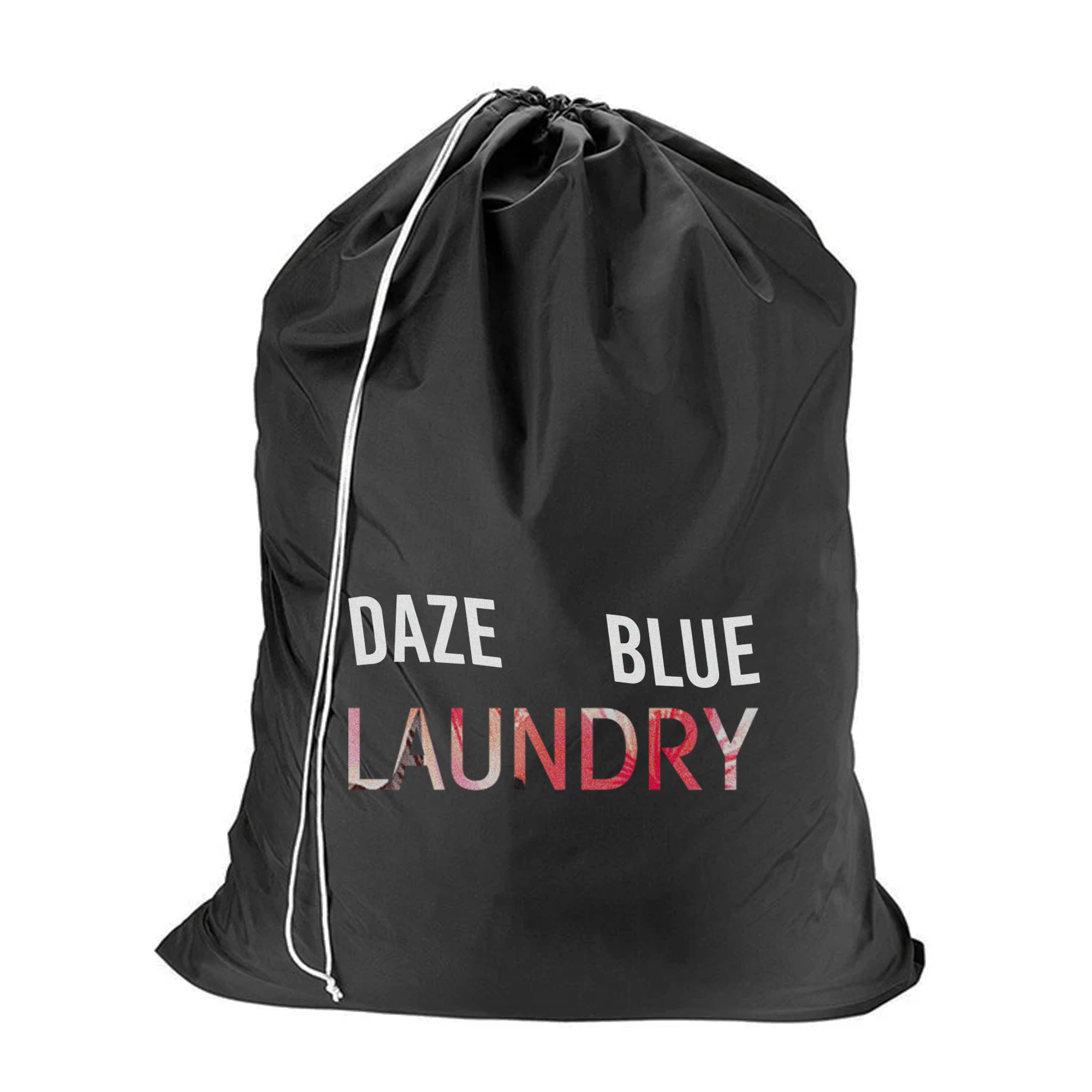 

large dirty waterproof drawstring jumbo nylon laundry bag, Black,white,gay and more