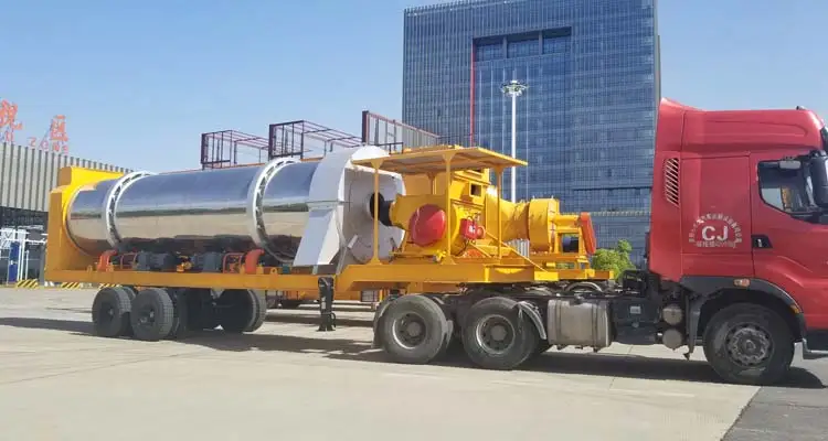 Portable asphalt plant 120t/h batch mix mobile asphalt plant for sale