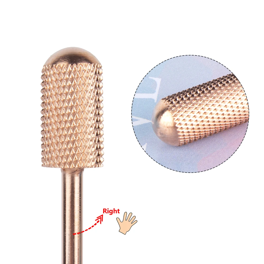 

Durable Titanium Volcano Carbide Nail Drill Bit Tin for Nail Drill