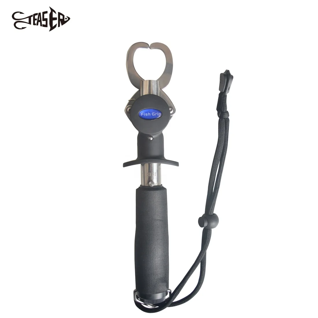 

New 15kg/33LB Weigh Stainless Steel Grabber Fishing Gripper with Weight Scale Ruler Fish Tools