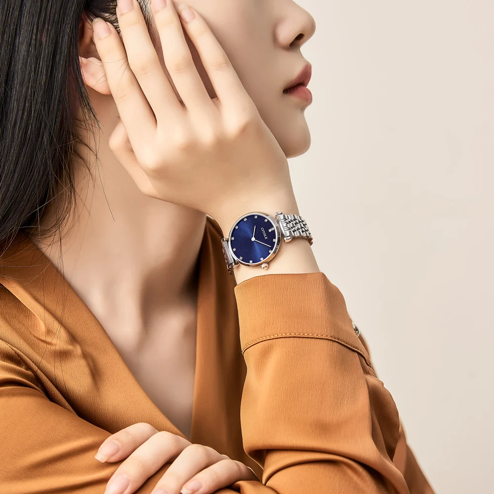 Citola Semplice In Acciaio Inox Black Watch Vetro Zaffiro Quadrante In  Diamanti In Oro Rosa Quarzo Delle Signore Orologi Da Polso Per Le Donne -  Buy In Acciaio Inox Orologio Al Quarzo