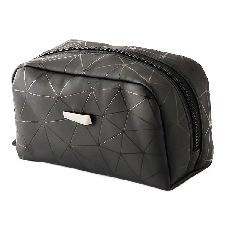 

Wholesale Promotional Custom Makeup Travel PU fashion Cosmetic Bag, Customized color