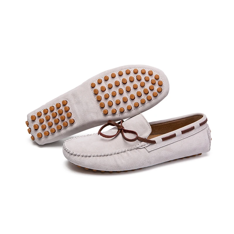 

Men Soft Moccasin Driving Loafers Suede Leather flat casual shoes