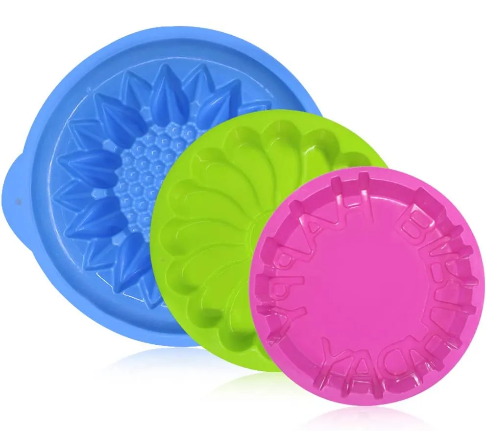 

High Quality Large Single Cavity Multi-Shaped Non-stick silicone cake mold