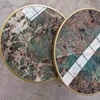 Amazom Green marble table top marble tea table marble top dining table