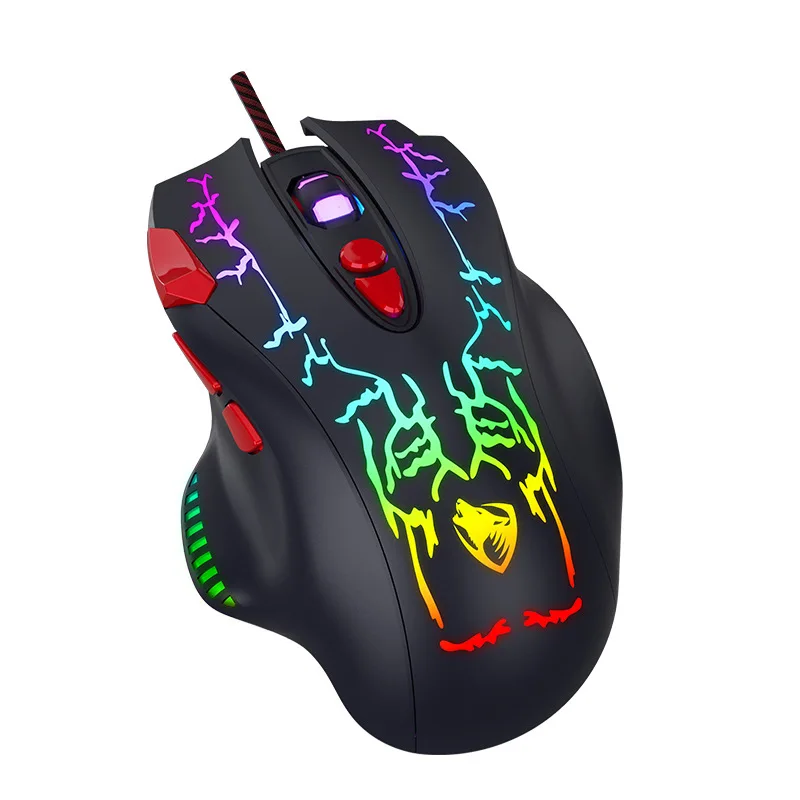 

8D 6400DPI Optical LED Computer Mouse RGB USB Wired Gaming Mouse