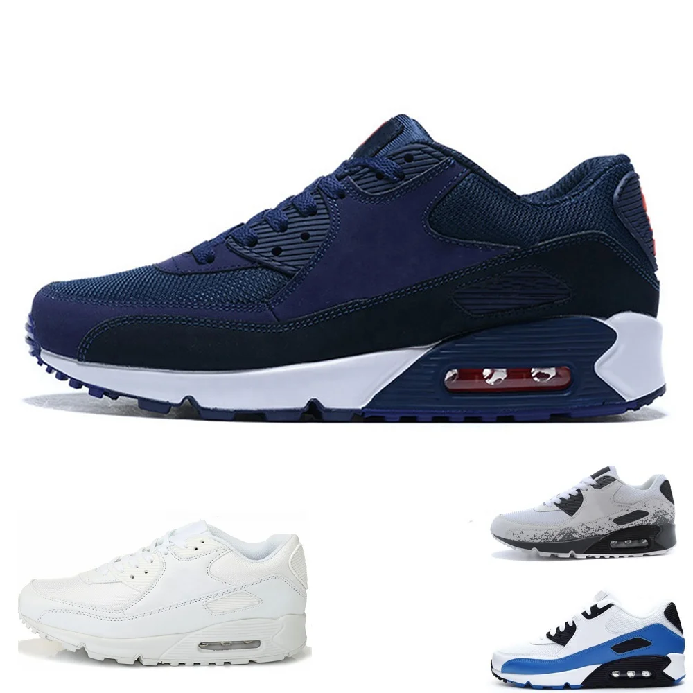 

New Air Cushion 90 Running Shoes Men Women air90 Sneakers Classic Air Cushion Trainer Sports Outdoor Walking Shoes Size 36-46