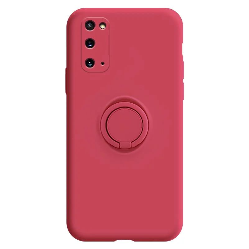 

Free Shipping Mobile PhoneShell Liquid Ring Holder Tpu Soft Case Silicone Protective COVER For Samsung S21 10 20 21Plus Ultra EF