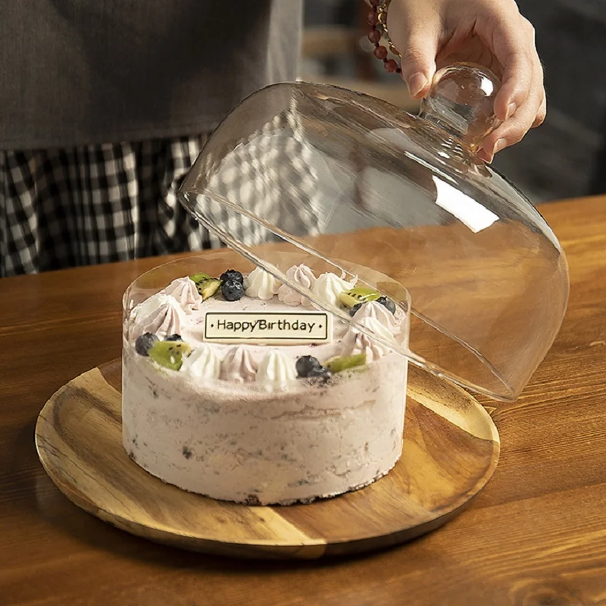 

Factory wholesale cake glass cover food cover cake pan dessert pan pastry bread