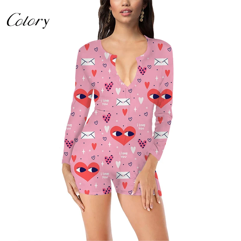 

Colory Sexy Women Jumpsuit Korean Fashion Plus Size 3 Pieces Pajamas, Picture shows