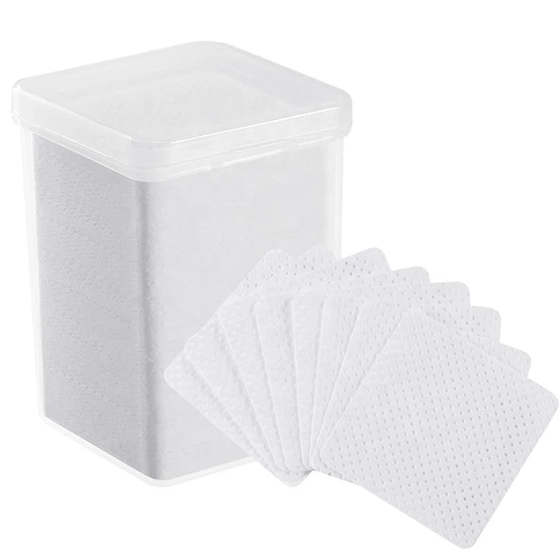 

Own Logo Nail Polish Remover Wipes Adhesive Nozzle Cleansing Pads Lint Free Glue Wipes, White