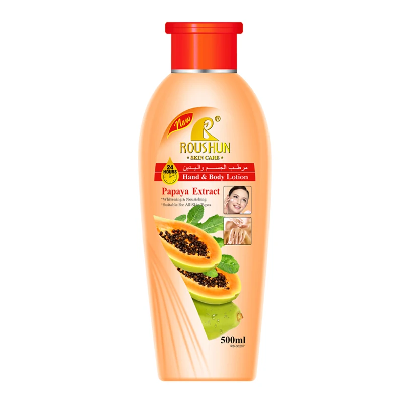 

ROUSHUN OEM Natural Papaya Hand Body Lotion Suitable for All Skin Type Nourishing Papaya Body Lotion