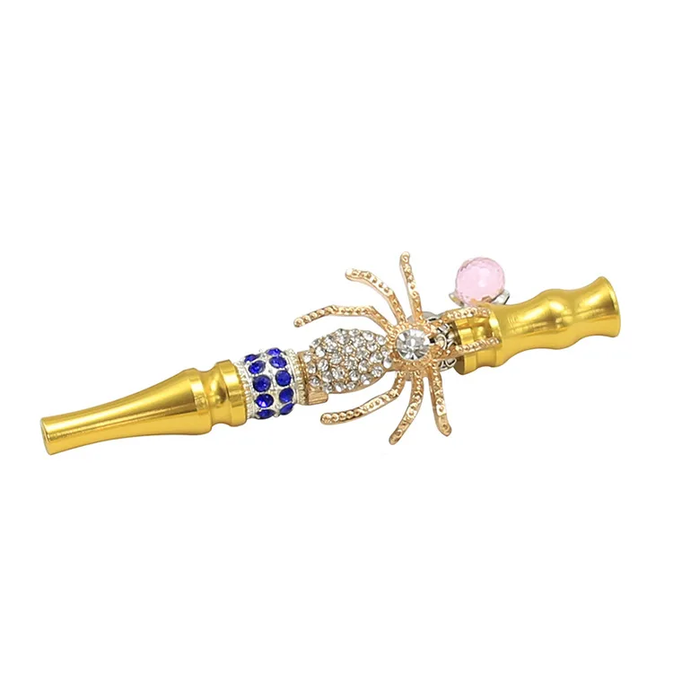 

Custom Animal Skull Cigarette Holder With Bead Pendant Hookah Mouthpiece Filter Shisha Tips Piteira Tempat Rokok Blunt Holder