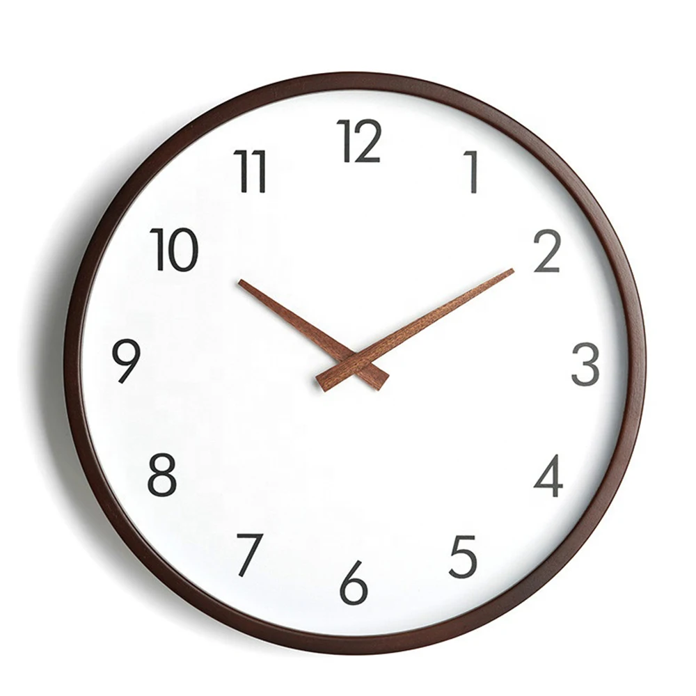 

Nordic DIY Clock Custom gift Wood Frame Wall Clock with silent movement Personalized design