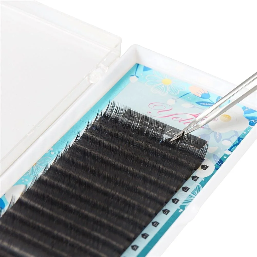 

Professional Semi-permanent Eyelash Extensiona Matte Korean PBT Fiber Lash Extension Faux Mink Lashes
