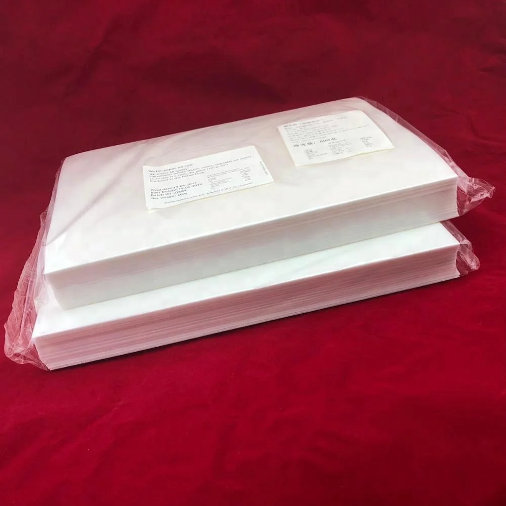 A4 size 0.65mm blank Wafer paper edible rice paper edible paper