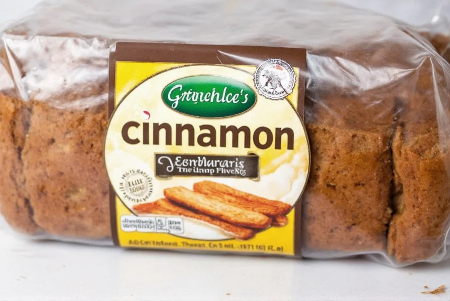 Greenlee's cinnamon bread stored in airtight container with proper labeling for freshness