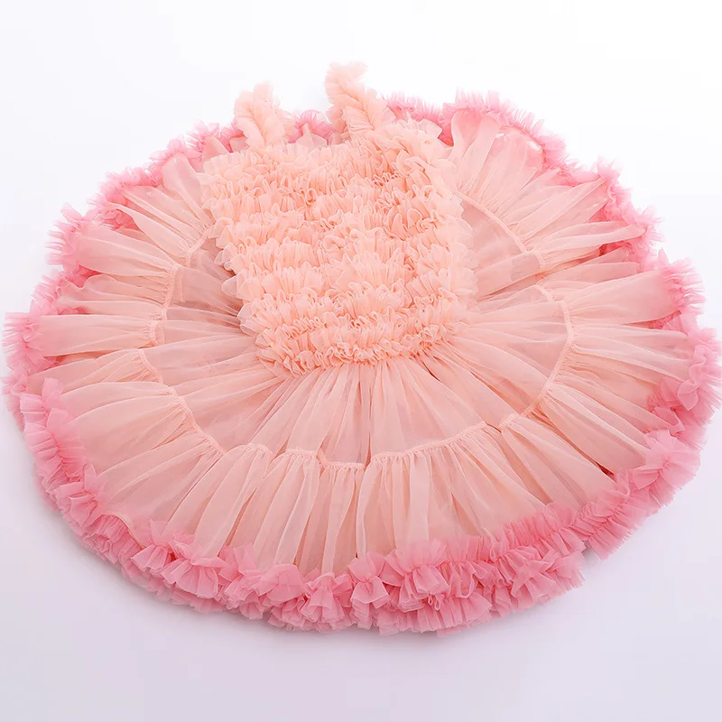 

MQATZ Kids Professional Tutu Skirt Children's Clothing Mesh Princess Dress Puffy Girl Party Dresses D0666