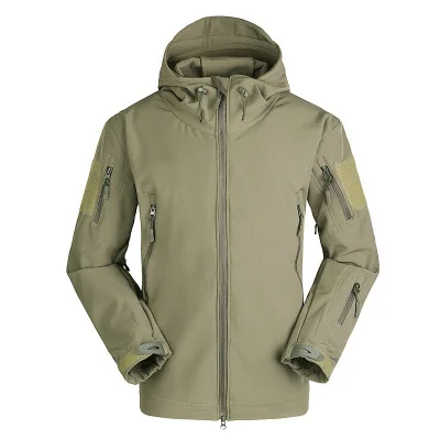 

Sold one piece Waterproof jacket windproof Jacket Tactical Soft Jacket For Hiking Camping, Grey