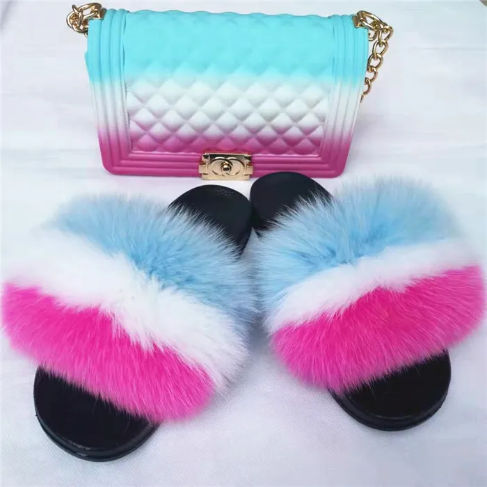 

Factory Direct Wholesale fur slippers women fur slides womens fur slippers