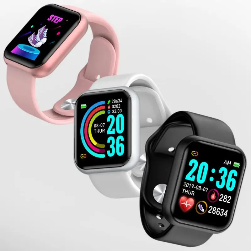 

SmartWatch Y68 Fitness Tracker Sport Watch Electronic Wrist Watch for Andriod Ios Smart Clock Female Smart Watch