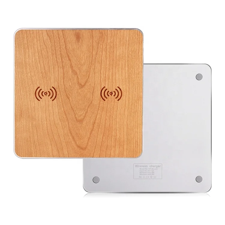 

Wooden universal module 10w 15w fast usb type c table wireless charger pad mobile phone qi enabled wireless charger