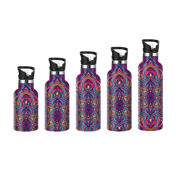 

2019 Popular Beautiful Custom Logo Coffee Milk Drinking Insulated Stainless Steel Water Bottle Vacuum Flask