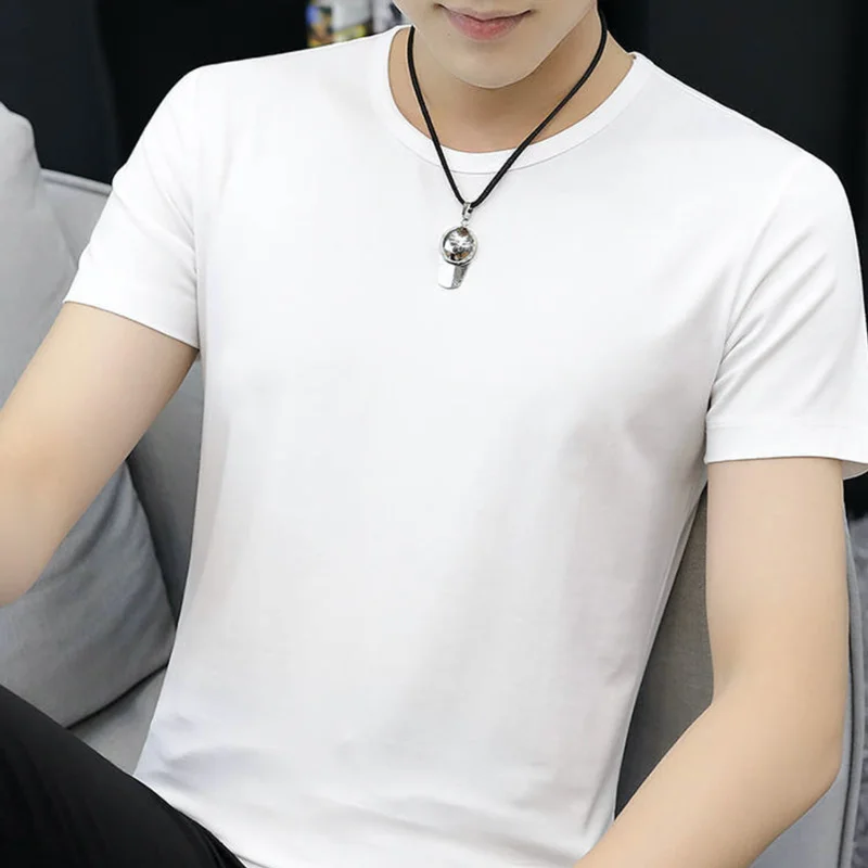 

Men basic short sleeves Regular fit V-neck / O-neck Sport gym t-shirt [ buy one for one ]