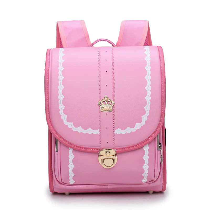

Twinkle New Japanese schoolbag children princess reflective backpack temperament crown kids book bags