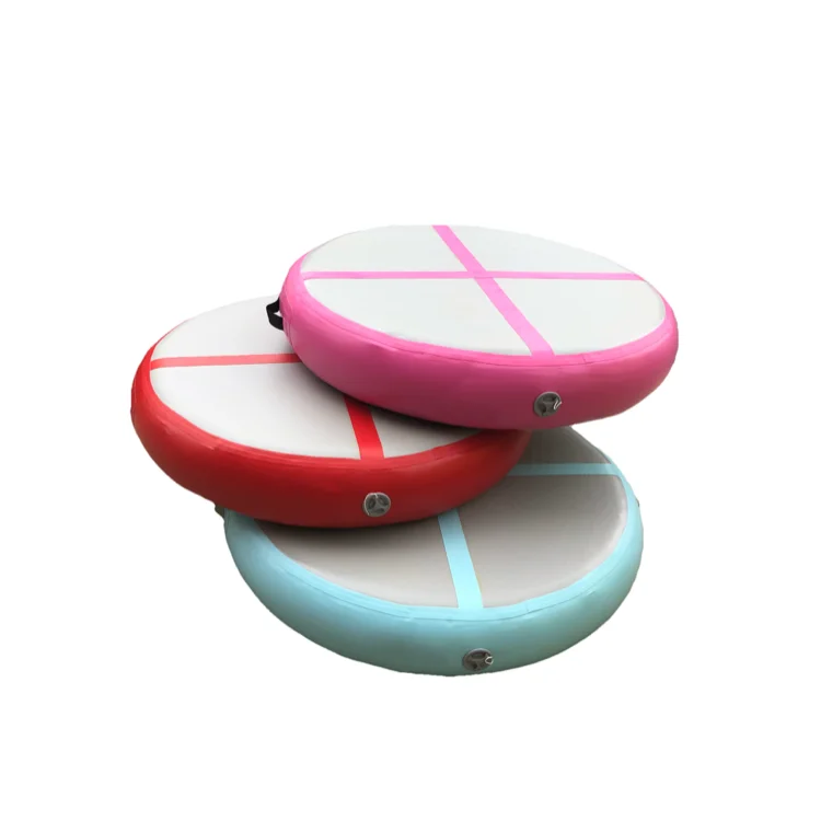

Factory Wholesale Inflatable Gymnastics Air Spot Circle Round Air Track Airspot Tumbling Mat For Gym