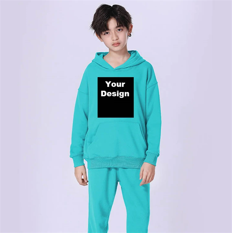 

2022 fashion trend kids multiple pure colors sport high elasticity high quality children sweatsuit, 11 colors