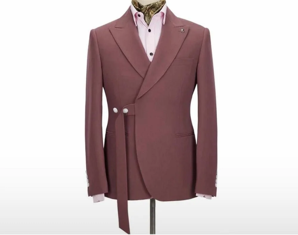 

HD163 Latest Coat Pant Unique designs Groomsmen Suit Peak Lapel Groom Tuxedos Wedding Suits for men slim fit Prom Man Blazer, Per the request