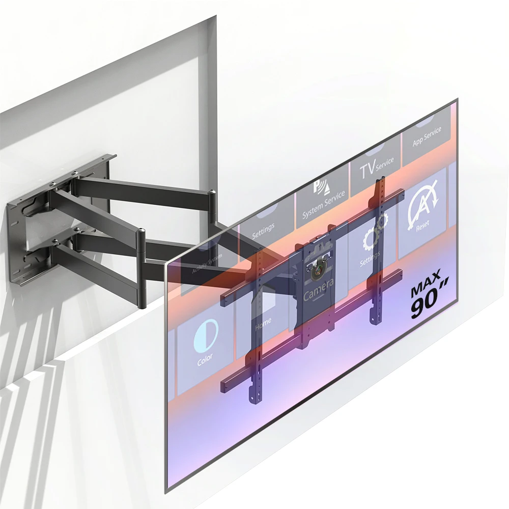 

Charmount Max VESA 800*400mm Tv Bracket Tv Mount Full Motion Tv Wall Mount Articulating up and Down