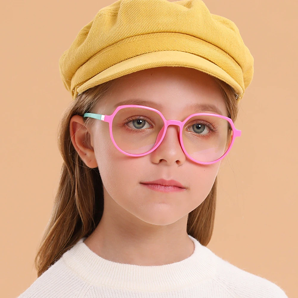 

8283 Anti blue light fashion children round owersize optical frames for kids, As picture or custom colors