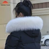 Ladies fashion luxury free feel match 100% real fox fur big pieces collar